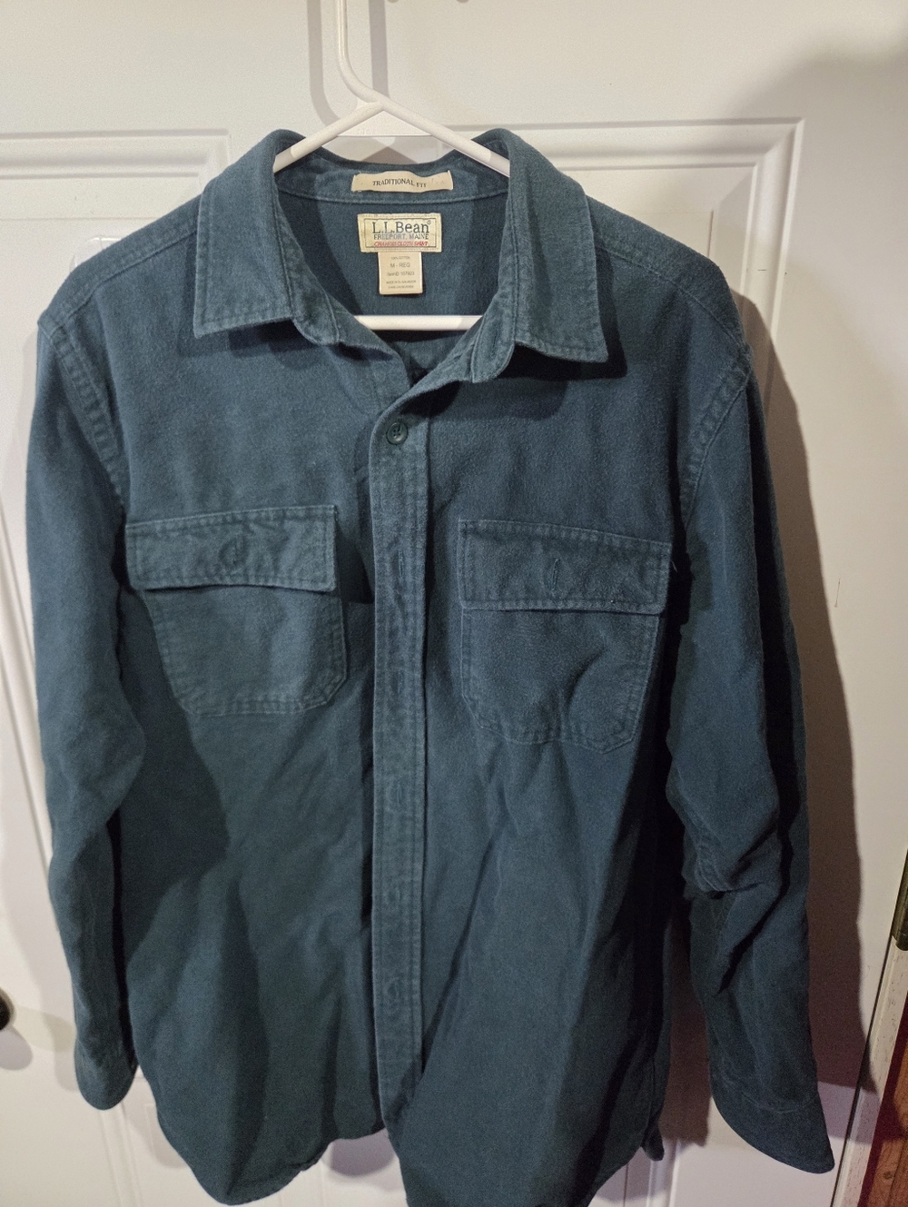 L.L. Bean Teal Corduroy Shirt Jacket